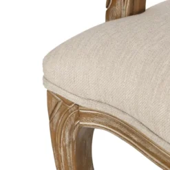 2pk Mina French Country Wood And Cane Upholstered Dining Chairs - Christopher Knight Home -Living Furniture GUEST 5e81602d c114 4043 8775 432bbdc5c0e4