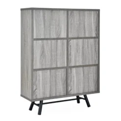 Hulbert Modern Industrial 6 Shelf Multi Functional Cabinet - Christopher Knight Home -Living Furniture GUEST 5e8f18d3 acfb 4d99 86d8 f460b779ec97