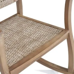 Welby Outdoor Acacia Wood/Wicker Rocking Chair Light Brown - Christopher Knight Home -Living Furniture GUEST 5f215dbd ffce 4613 ae2e 9859c06947c3