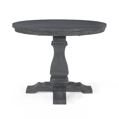 5pc Maria French Country Wood Expandable Dining Set Gray/Black - Christopher Knight Home 5 5pc Maria French Country Wood Expandable Dining Set Gray/Black - Christopher Knight Home - Image 5