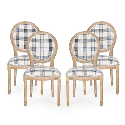 Set Of 4 Phinnaeus French Country Fabric Dining Chairs - Christopher Knight Home 12 Set Of 4 Phinnaeus French Country Fabric Dining Chairs - Christopher Knight Home - Image 12