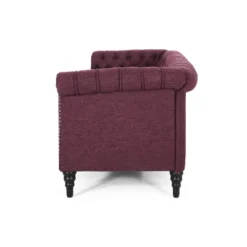 Barneyville Traditional Chesterfield Sofa Wine - Christopher Knight Home -Living Furniture GUEST 61659438 c9ee 475e 8567 476197fef1d8