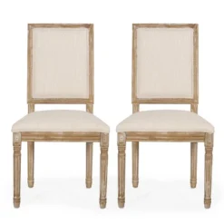 2pk Regina French Country Wood Upholstered Dining Chairs - Christopher Knight Home -Living Furniture GUEST 61d53121 f578 4a34 bc16 813eb93567d7