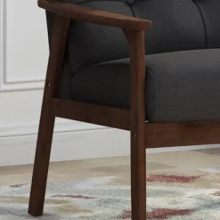 Set Of 2 Duluth Mid-Century Armchairs Black - Christopher Knight Home 7 Set Of 2 Duluth Mid-Century Armchairs Black - Christopher Knight Home -Living Furniture GUEST 63501b90 c7a2 4ea7 97b3 8d281b422ccc