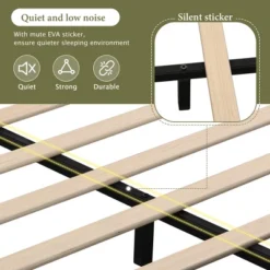 Christopher Knight Home Ginny King Size Upholstered Platform Bed With Tufted Headboard -Living Furniture GUEST 63c02f78 c0be 42a6 acf7 763215da7f64