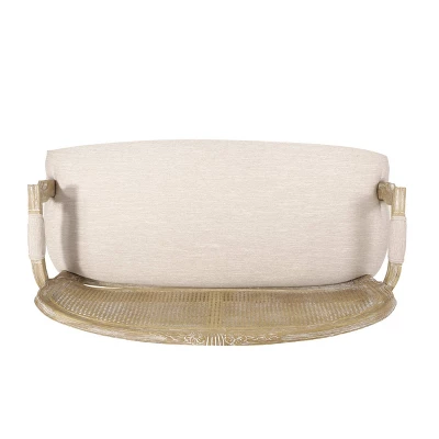 Saley French Country Wood And Cane Loveseat - Christopher Knight Home 4 Saley French Country Wood And Cane Loveseat - Christopher Knight Home - Image 4