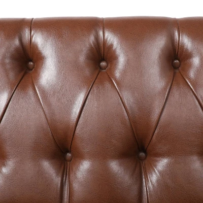 Christopher Knight Home Cantrell Faux Leather Tufted Loveseat 6 Christopher Knight Home Cantrell Faux Leather Tufted Loveseat - Image 6