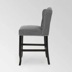 Set Of 2 Foxcroft Wingback Counter Height Barstools - Christopher Knight Home -Living Furniture GUEST 6697178f f133 48c6 9ec7 9a90e2f48e0f