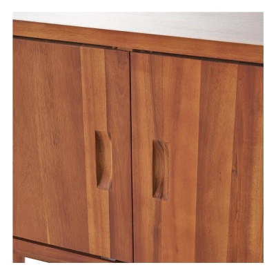 Edlyn Mid Century Bar Cabinet Light Oak - Christopher Knight Home 3 Edlyn Mid Century Bar Cabinet Light Oak - Christopher Knight Home - Image 3