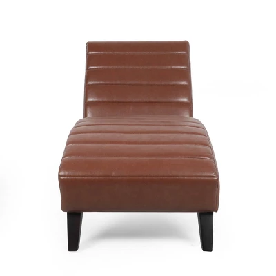 Stillmore Contemporary Channel Stitch Chaise Lounge - Christopher Knight Home 2 Stillmore Contemporary Channel Stitch Chaise Lounge - Christopher Knight Home - Image 2