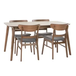 5pc Idalia Mid-Century Modern Dining Set - Christopher Knight Home 15 5pc Idalia Mid-Century Modern Dining Set - Christopher Knight Home -Living Furniture GUEST 68e4b3bc c7d8 42ce aad9 1c456433861b