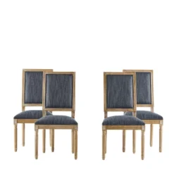 Christopher Knight Home Carina French Country Rubberwood Upholstered Dining Chair (Set Of 4) 19 Christopher Knight Home Carina French Country Rubberwood Upholstered Dining Chair (Set Of 4) -Living Furniture GUEST 69b4702f ee7b 4173 90fa 33b2c6b7dffc