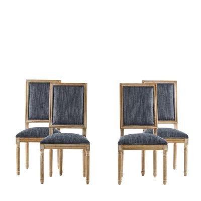 Christopher Knight Home Carina French Country Rubberwood Upholstered Dining Chair (Set Of 4) 9 Christopher Knight Home Carina French Country Rubberwood Upholstered Dining Chair (Set Of 4) - Image 9