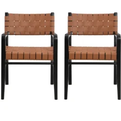 Christopher Knight Home Prosen Faux Leather And Rubberwood Dining Chair (Set Of 2) -Living Furniture GUEST 69ba3fa1 da51 499a b133 713155295b87