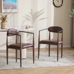 Christopher Knight Home Jaromir Modern Upholstered Iron Dining Chairs With Curved Open Back (Set Of 2) 20 Christopher Knight Home Jaromir Modern Upholstered Iron Dining Chairs With Curved Open Back (Set Of 2) -Living Furniture GUEST 6b940b4f 3462 430f 9f99 fbba93515a03