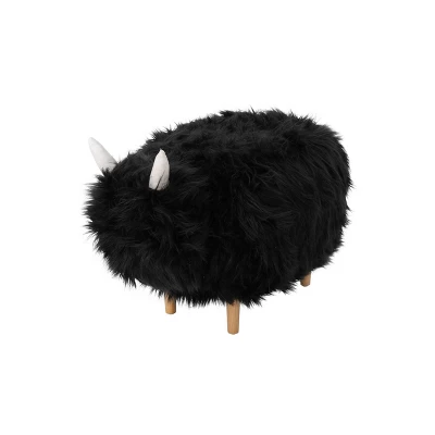 Levi Furry Yak Ottoman - Christopher Knight Home 8 Levi Furry Yak Ottoman - Christopher Knight Home - Image 8