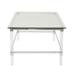 Bayla Modern Coffee Table Clear - Christopher Knight Home: Tempered Glass, Iron & Acrylic -Living Furniture GUEST 6cac5e98 f301 4fbb b6ff 25c408cba618