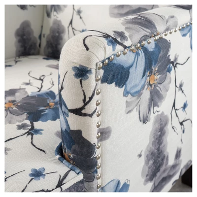 Boaz Upholstered Club Chair - Floral Print - Christopher Knight Home 2 Boaz Upholstered Club Chair - Floral Print - Christopher Knight Home - Image 2