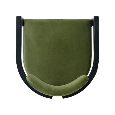 Christopher Knight Home Luna Modern Rubber Wood Upholstered Dining Chair(Set Of 2) 5 Christopher Knight Home Luna Modern Rubber Wood Upholstered Dining Chair(Set Of 2) - Image 5