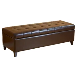 Mission Storage Ottoman - Christopher Knight Home -Living Furniture GUEST 6f515f8f 01dd 472b 9376 8718e3b104de
