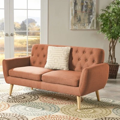 Bernice Petite Mid Century Modern Tufted Sofa - Christopher Knight Home 1 Bernice Petite Mid Century Modern Tufted Sofa - Christopher Knight Home