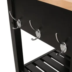 Byway Contemporary Kitchen Cart With Wheels Black/Natural - Christopher Knight Home 18 Byway Contemporary Kitchen Cart With Wheels Black/Natural - Christopher Knight Home -Living Furniture GUEST 70fd5057 c07a 42a4 907e b8aae2375dda