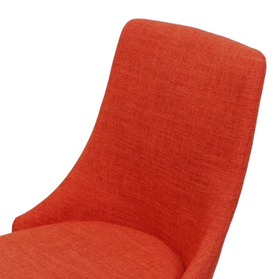 Set Of 2 Sabina Mid Century Dining Chairs Muted Orange - Christopher Knight Home 2 Set Of 2 Sabina Mid Century Dining Chairs Muted Orange - Christopher Knight Home - Image 2