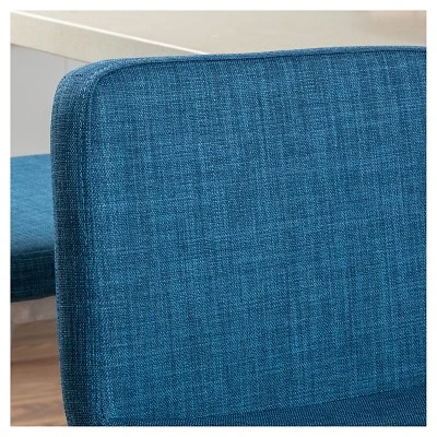 Set Of 2 30" Vasos Fabric Barstool Steel/Blue - Christopher Knight Home 2 Set Of 2 30" Vasos Fabric Barstool Steel/Blue - Christopher Knight Home - Image 2