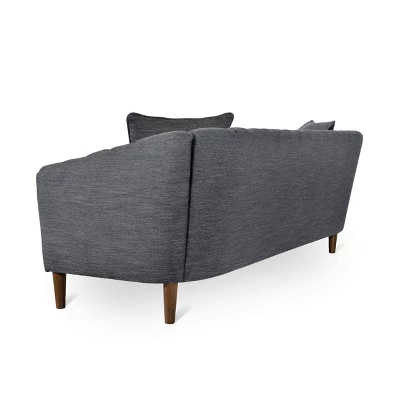 Ansonia Contemporary Fabric 3 Seater Sofa - Christopher Knight Home 2 Ansonia Contemporary Fabric 3 Seater Sofa - Christopher Knight Home - Image 2
