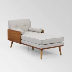 Fortas Mid-Century Modern Chaise Lounge - Christopher Knight Home -Living Furniture GUEST 75e9fe66 4d68 4828 b772 8b0b338057fe