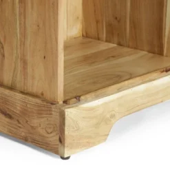 Laymon Modern Industrial Handcrafted Acacia Wood Live Edge Cabinet With Sliding Door Natural/Black - Christopher Knight Home -Living Furniture GUEST 76a82354 e0d5 4f18 96b8 64d0ad3137cb