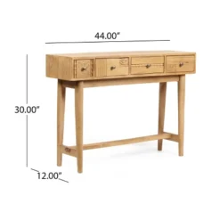 Warthen Boho Handcrafted 4 Drawer Console Table Natural - Christopher Knight Home -Living Furniture GUEST 76ae898e 9116 4749 8c3f 9d788cec1214