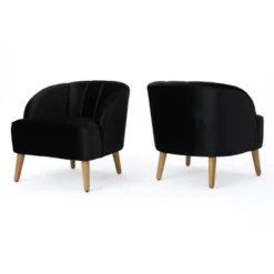 Set Of 2 Amaia Modern New Velvet Club Chair - Christopher Knight Home 10 Set Of 2 Amaia Modern New Velvet Club Chair - Christopher Knight Home -Living Furniture GUEST 7740a138 b5cc 4ebe 97b9 9097da676f09