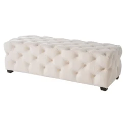 Piper Tufted Rectangular Ottoman Bench - Christopher Knight Home -Living Furniture GUEST 774970ef b6bc 4c07 8196 48a6cd37d2b8