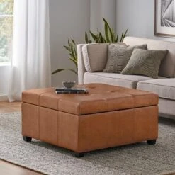 Christopher Knight Home Carlsbad Contemporary Upholstered Tufted Storage Ottoman -Living Furniture GUEST 7788655b f23f 4fcc 8a03 8596ac3f8524