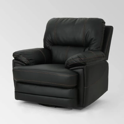 Elodie Leather Swivel Power Recliner - Christopher Knight Home 6 Elodie Leather Swivel Power Recliner - Christopher Knight Home - Image 6