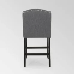 Set Of 2 Foxcroft Wingback Counter Height Barstools - Christopher Knight Home -Living Furniture GUEST 7867c74f 6538 45c1 860d 50ee80f26ebc