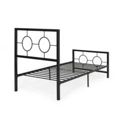 Francoise Modern Contemporary Iron Platform Bed - Christopher Knight Home -Living Furniture GUEST 7959d6a8 2ec3 4083 a713 6d23532e6b3c