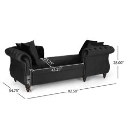 Houck Modern Glam Tufted Velvet Tete-A-Tete Chaise Lounge With Accent Pillows - Christopher Knight Home 18 Houck Modern Glam Tufted Velvet Tete-A-Tete Chaise Lounge With Accent Pillows - Christopher Knight Home -Living Furniture GUEST 79d63001 6b7c 4b34 96c1 3dd4f0fa0a8e