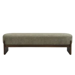 Christopher Knight Home Arabella 64" Modern Rubberwood Upholstered Loop Yarn Ottoman -Living Furniture GUEST 7c4a6285 8170 4e01 a1fc 17d5b82e7ce5