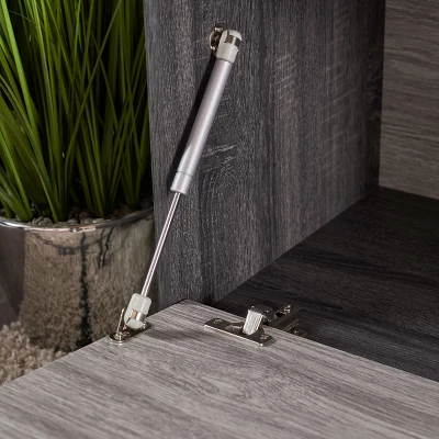 Dorrin Mid Century Wooden TV Stand For TVs Up To 60" Sonoma Gray Oak Brown - Christopher Knight Home 2 Dorrin Mid Century Wooden TV Stand For TVs Up To 60" Sonoma Gray Oak Brown - Christopher Knight Home - Image 2