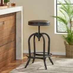 27.5" Gunner Swivel Barstool - Christopher Knight Home 11 27.5" Gunner Swivel Barstool - Christopher Knight Home -Living Furniture GUEST 82ff8e9d 8141 4228 b7af 6e363725ff97