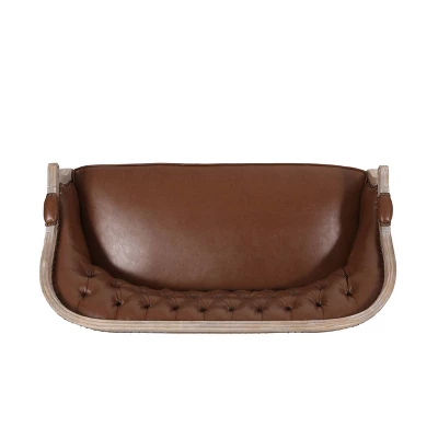 Faye Traditional Tufted Upholstered Loveseat - Christopher Knight Home 4 Faye Traditional Tufted Upholstered Loveseat - Christopher Knight Home - Image 4