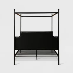 Queen Beechmont Iron Canopy Upholstered Bed - Christopher Knight Home -Living Furniture GUEST 83fe4e7c 5a25 4d70 b143 06cc082069b5