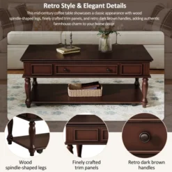Christopher Knight Home Sana Retro Rubberwood Coffee Table With One Drawer, Shelf And Lockable Wheels 16 Christopher Knight Home Sana Retro Rubberwood Coffee Table With One Drawer, Shelf And Lockable Wheels -Living Furniture GUEST 84134c4f c82f 469e 8d64 fc09150dd9ac