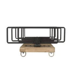 Toston Modern Industrial 8 Bottle Wall Mounted Wine Rack Natural/Black - Christopher Knight Home -Living Furniture GUEST 846ce01c cca7 4320 a34c 42f8f887c0c8