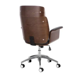 Cannonade Mid-Century Modern Swivel Office Chair Black/Walnut - Christopher Knight Home 13 Cannonade Mid-Century Modern Swivel Office Chair Black/Walnut - Christopher Knight Home -Living Furniture GUEST 84964f9f 0a45 46de a18b a377dcc6494f