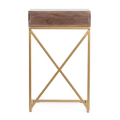 Bucyrus Rustic Glam Handcrafted Acacia Wood C Shaped Side Table Dark Brown/Gold - Christopher Knight Home 15 Bucyrus Rustic Glam Handcrafted Acacia Wood C Shaped Side Table Dark Brown/Gold - Christopher Knight Home -Living Furniture GUEST 85fc6810 f72b 4abc 8721 7628bf75f9d1