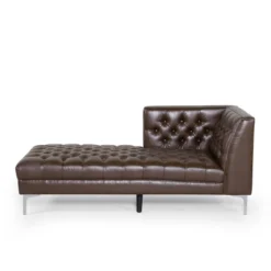 Tignall Contemporary Tufted One Armed Chaise Lounge - Christopher Knight Home -Living Furniture GUEST 86cb2a25 6d74 431a 9571 10f2e0e5aaa5