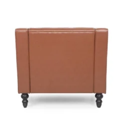 Furman Contemporary Tufted Club Chair Cognac - Christopher Knight Home 14 Furman Contemporary Tufted Club Chair Cognac - Christopher Knight Home -Living Furniture GUEST 8a04ae50 5910 4627 8f6d 01dcb6add320